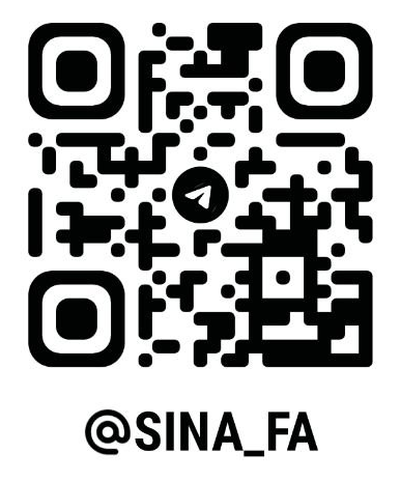 Telegram QR code for @sina_fa